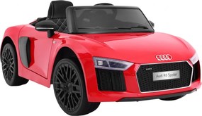 Ramiz Elektrické autíčko Audi R8 Spyder pre deti lakované červené + diaľkové ovládanie