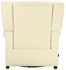 Biele zamatové hojdacie chesterfield kreslo Lillyse – Støraa