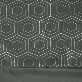 Originálny tmavo sivý záves so zavesením na kruhy 140x250 cm Šírka: 140 cm | Dĺžka: 250 cm