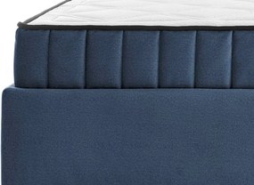 Posteľ Joy 160x200 cm, námornicka modrá látka