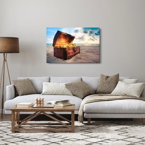 Obraz - Poklad na pláži (90x60 cm)