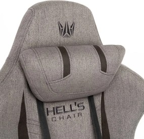 Herná ergonomická stolička HC-1013 – sivý poťah z kvalitnej textílie