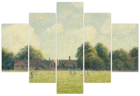 Obraz - Camille Pissarro, Hampton Court Green, reprodukcia (150x105 cm)