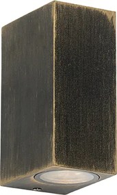 Moderná nástenná lampa staroružová 2-žiarovková IP44 - Baleno