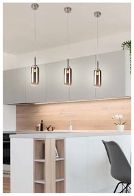 LED Luster na lanku FIUGGI LED/6W/230V šedá