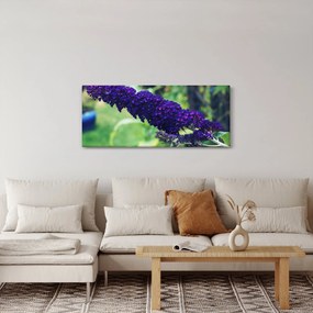 Obraz modrej kvetiny (120x50 cm)