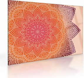 Sklenený obraz - Mandala umenia (70x50 cm)