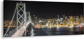 Obraz Brooklynského mostu a New Yorku (120x50 cm)