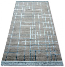 Luxusný kusový koberec akryl Strap sivý 160x230cm