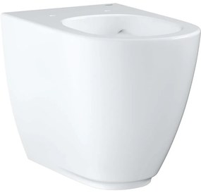 GROHE Essence samostatne stojace WC Rimless ku stene, s hlbokým splachovaním, 360 x 545 mm, alpská biela, s povrchovou úpravou PureGuard, 3957300H