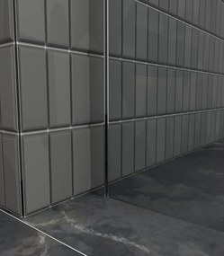 Erga Paris, sprchová zástena Walk-In 160x200 cm, 8mm šedé sklo, chrómový profil, ERG-V02-PARIS-160x200-GR-CR