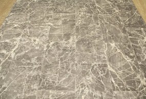 PVC podlaha Ultimate Stone Portoro 598 Marmur sivá / krémová