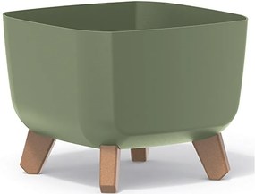 Plastový kvetináč na nožičkách DGQL240 24 cm - zelená