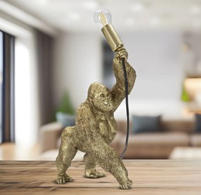 Stolná lampa Gorilla 40 cm zlatá