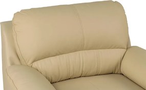 KOŽENÉ KRESLO MALAGA, béžová (krem)