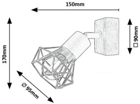 Rabalux 3137 nástenné spot svietidlo