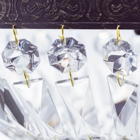 Orion HL 6-1497/3 - Krištáľový luster na reťazi ARILA 3xE27/60W/230V hnedá/patina