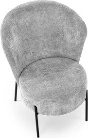 Čalouněné designové křeslo CEZAR šedé
