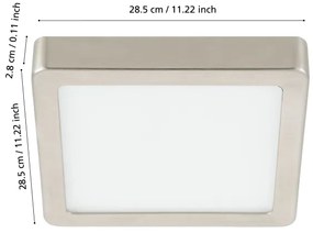 Eglo 98852 - LED stmievateľné kúpeľňové svietidlo FUEVA-Z LED/19,5W/230V IP44