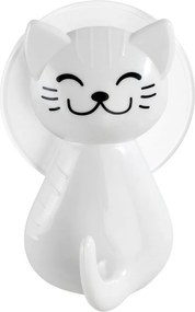 Biely nástenný háčik Wenko Cat