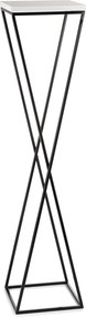 STOJAN NA KVETINÁČ LOFT6 100X24X24 CM ČIERNA/BIELA