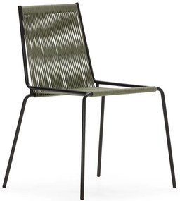 Zelené kovové stohovateľné jedálenské stoličky v súprave 2 ks Emily – Marckeric