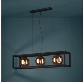 Eglo 390091 - Luster na lanku CORDOBA 3xE27/40W/230V medená/čierna