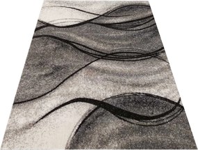 DY Sivý moderný koberec s abstraktným vzorom Panamero 07 Rozmer: 300x400 cm