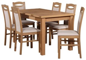 Jedálenská zostava Idalia 1+6 st28 140x80+40 +W120 wotan