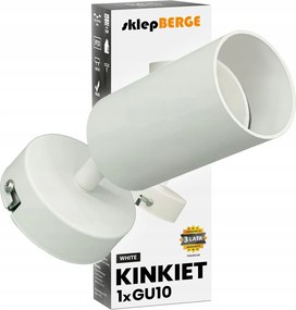 LED halogénová nástenná lampa 1xGU10 biela bodová