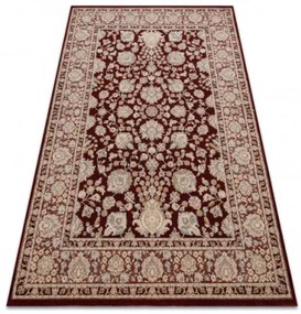 Koberec JADE 45009/301 Ramka, kvety červený / béžový