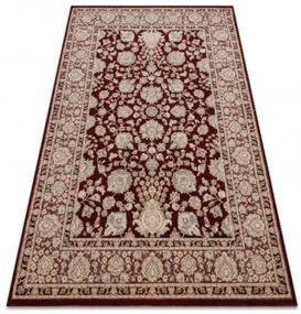 Koberec JADE 45009/301 Ramka, kvety červený / béžový