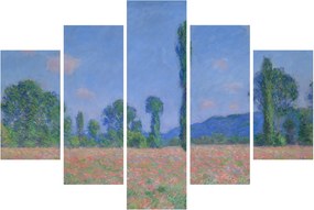 Obraz - Claude Monet, Poppy Field (Giverny), reprodukcia (150x105 cm)