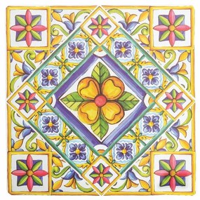 Plastové prestieranie 6 ks 37x37 cm Costiera - Villa d'Este