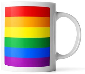 Sablio Hrnček Dúhová vlajka - 890 ml - XXL