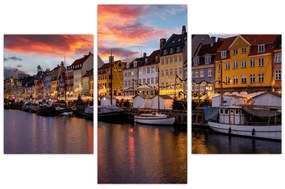 Obraz - Nyhavn, Kodaň (90x60 cm)