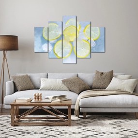 Obraz citróna v ľade (150x105 cm)
