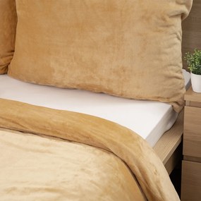 4home obliečky mikroflanel béžová, 140 x 200 cm, 70 x 90 cm