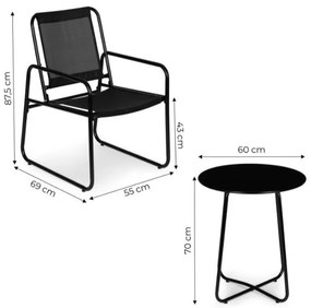 Bestent Záhradný nábytok Black Simple