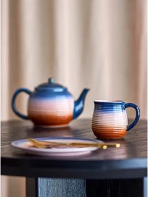 Modré/oranžové keramické hrnčeky v súprave 4 ks 200 ml Tatum – Bloomingville