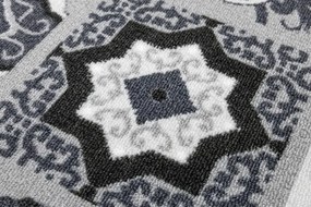 Protišmykový koberec PATCHWORK 19 New sivý