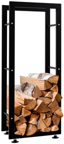 Stojan na drevo Keri V2 25x40x100, čierna