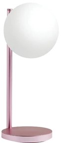 Stolová lampa's indukčnou nabíjačkou „Bubble Light Pink", 9,3 x 12 x 29,6 cm