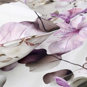SATÉNOVÉ OBLIEČKY LUXURY NORA 200X220 CM, 2KS 70X80 CM KVETY