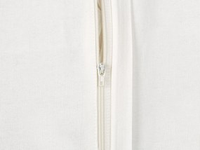 Sada 2 bavlnených vankúšov so vzorom listov 30 x 50 cm biela a zelená SPANDOREA Beliani
