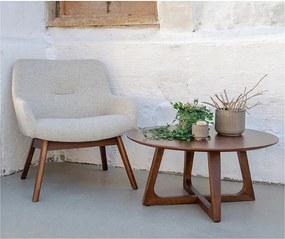 Pieskovohnedé kreslo z orechového dreva House Nordic London