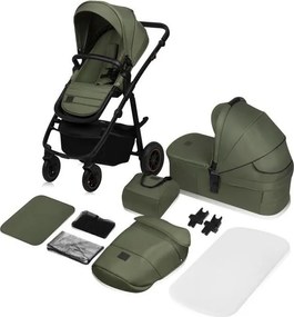 Lionelo - Kombinovaný kočík 2v1 AMBER PLUS Zelený les