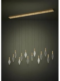 Eglo 390362 - LED Stmievateľný luster na lanku MIRADOR 14xLED/3,3W/230V zlatá
