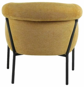 Designové křeslo Clover hořčicové