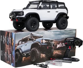 Terénne auto R/C WILDERNESS 1:10 na ovládanie biele